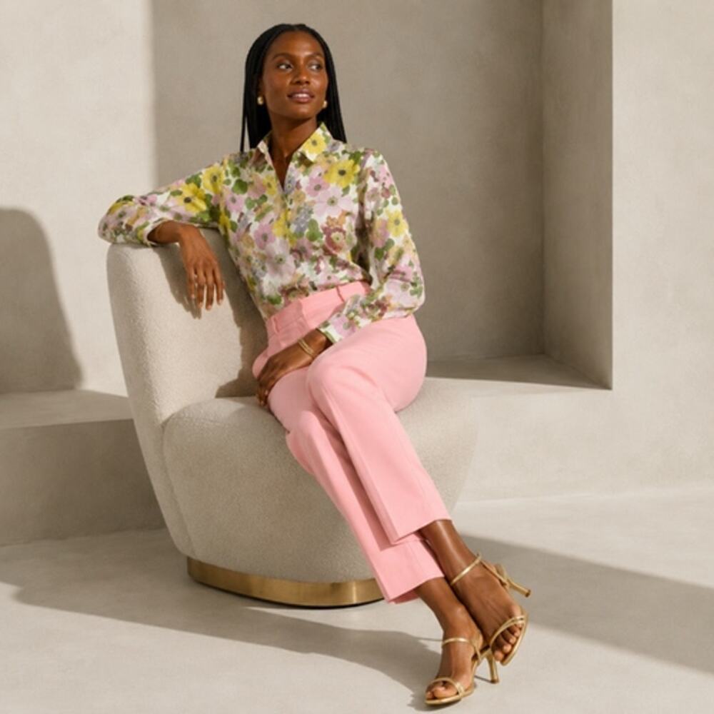 Tuckernuck Wildflower Fields Adalie Jumpsuit Pink Floral Stretch Elegant 6 $298